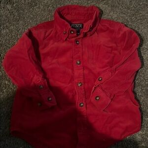 The Children's Place Red Cordorouy Kids Shirt